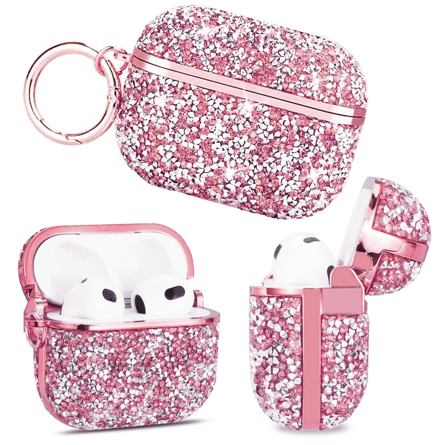 Sparkling Glitter Case for Airpods Series (Glitter Pink)
