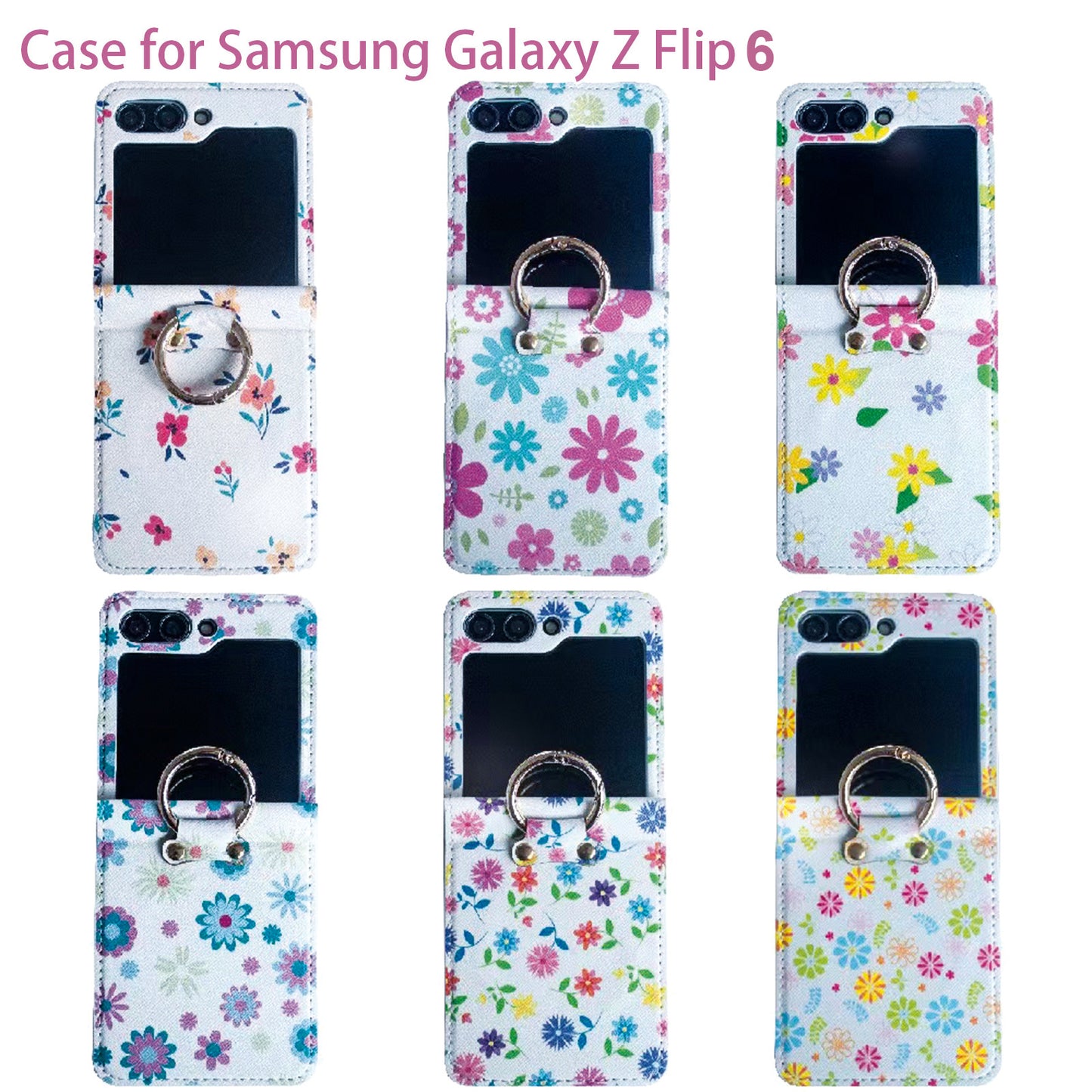 Fashion Floral Case for Samsung Galaxy Z Flip 6 2024