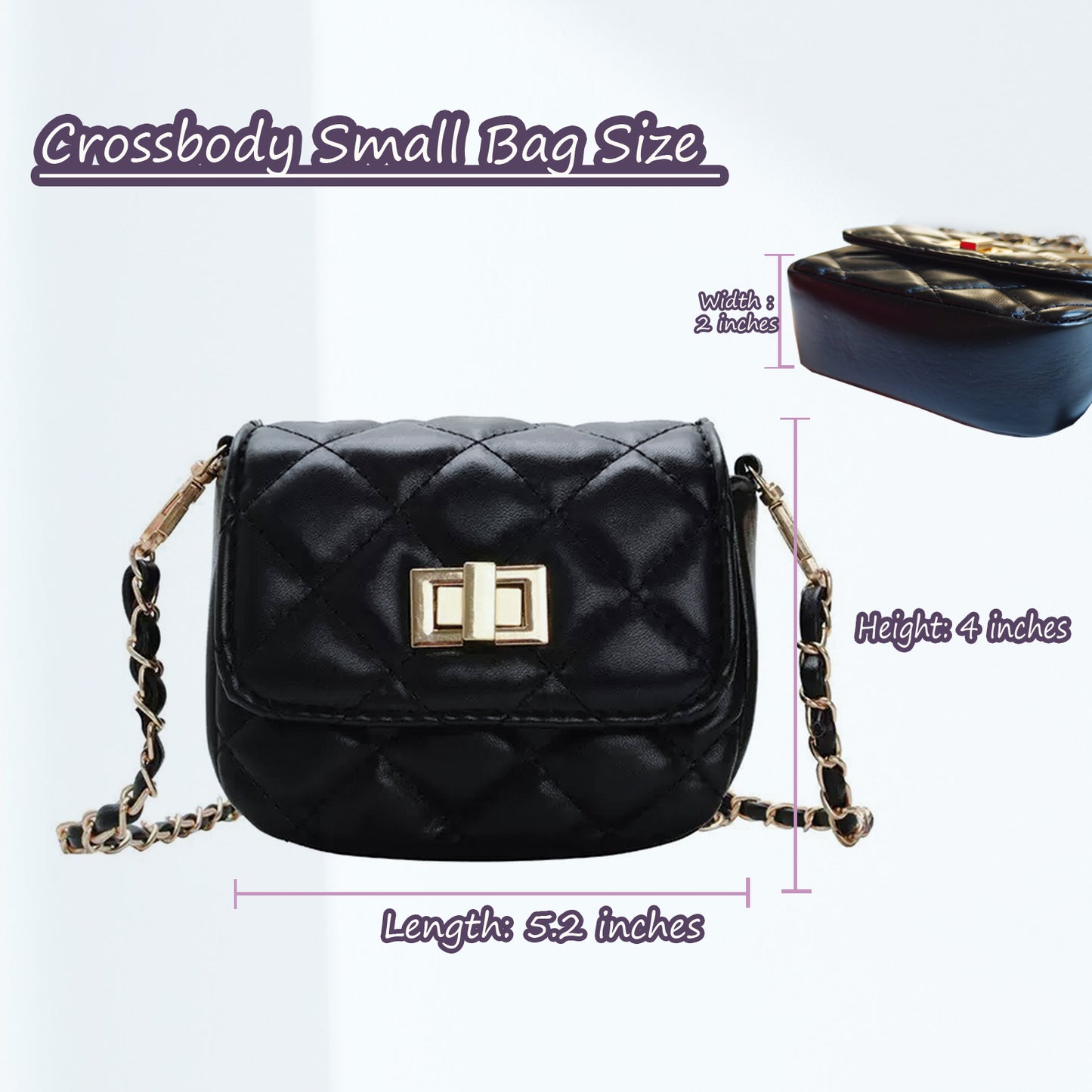 Mini Crossbody Shoulder Bag for Flip Phones