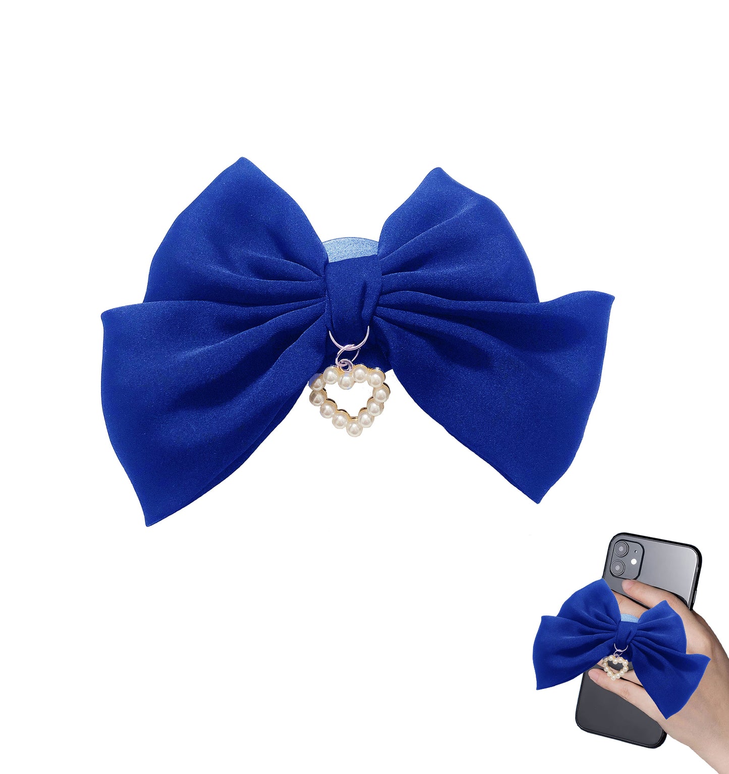 Universal Cute Bow Cellphone Grip Pop Socket for Cell Phone(Black)