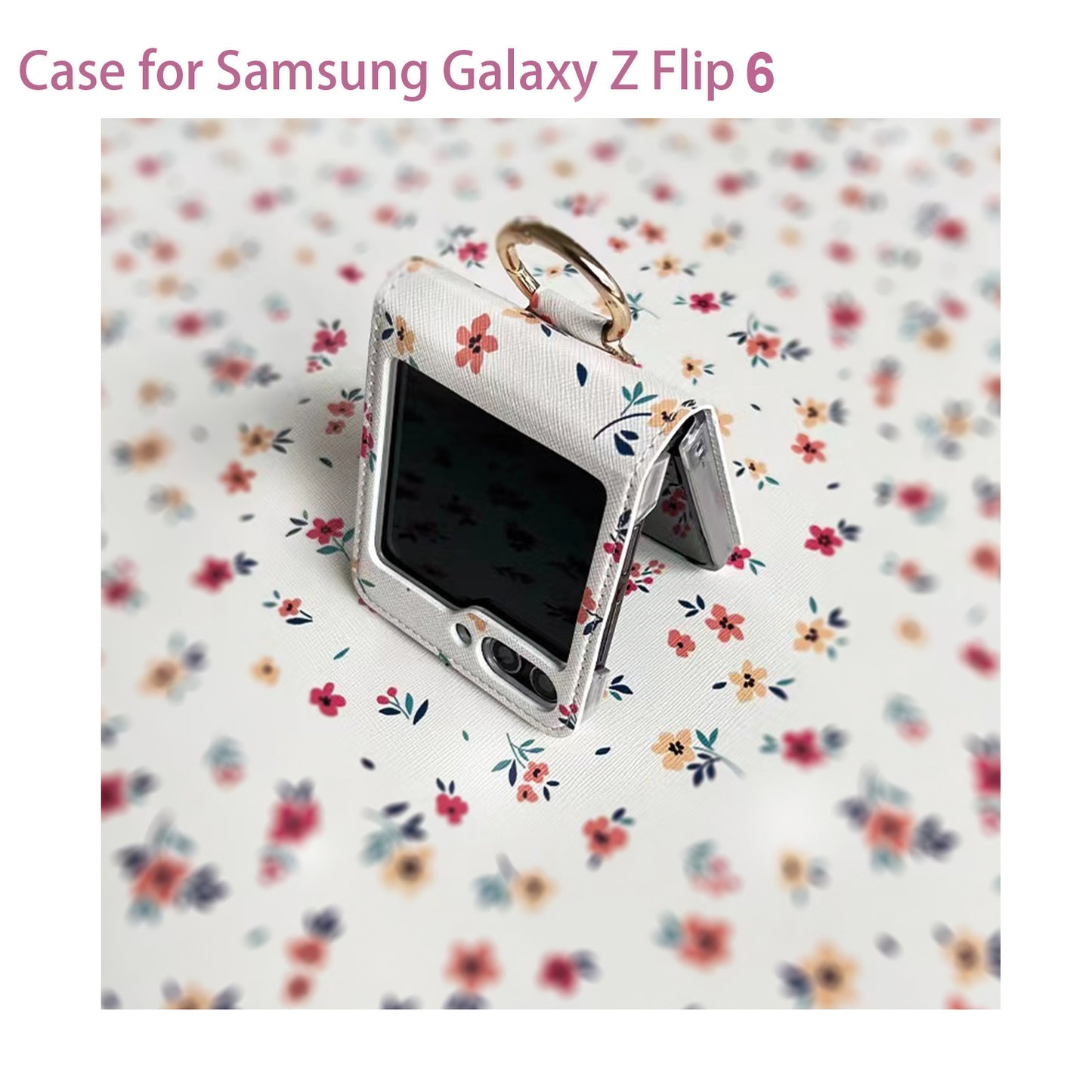 Fashion Floral Case for Samsung Galaxy Z Flip 6 2024