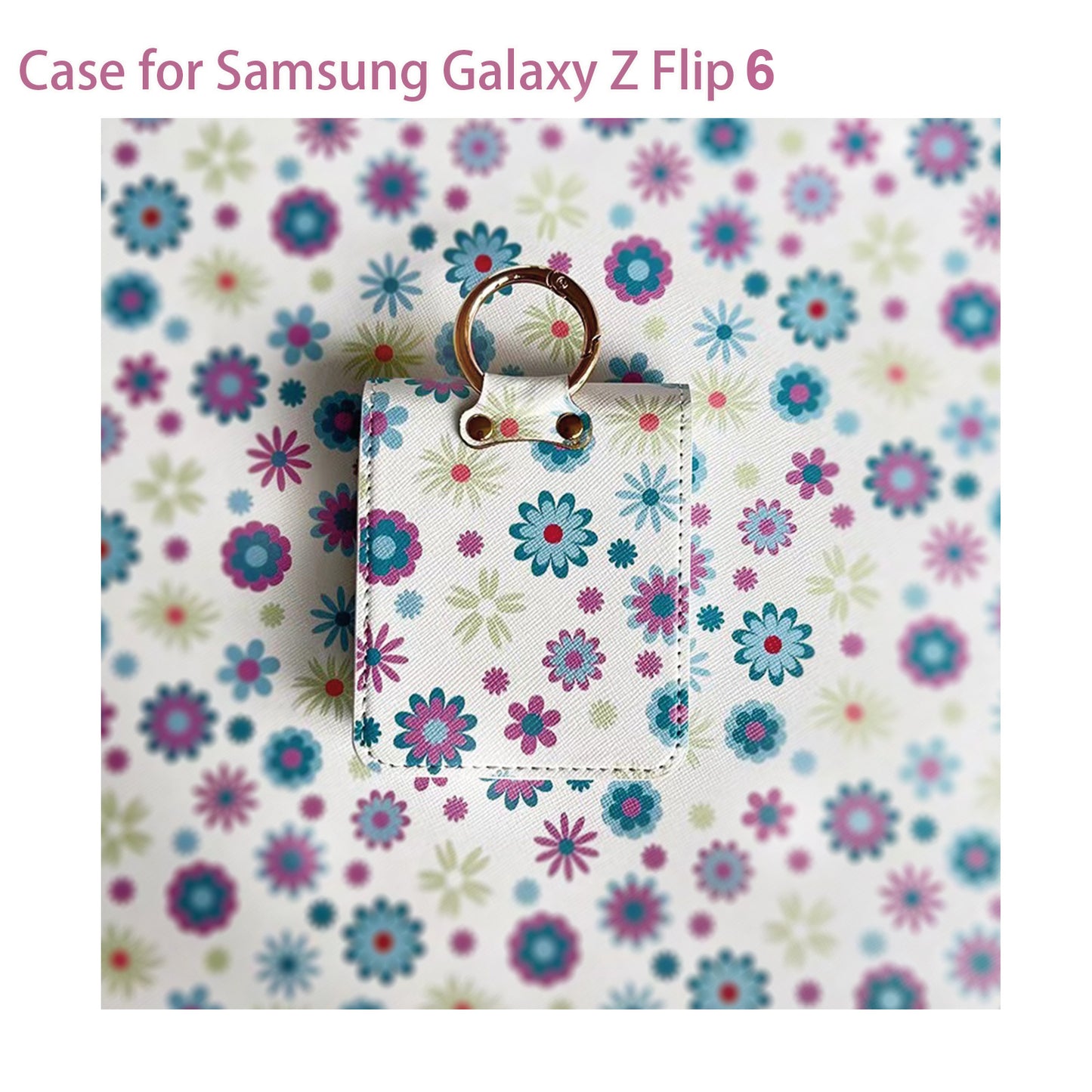 Fashion Floral Case for Samsung Galaxy Z Flip 6 2024