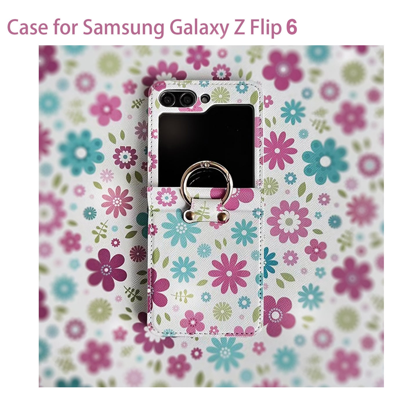 Fashion Floral Case for Samsung Galaxy Z Flip 6 2024