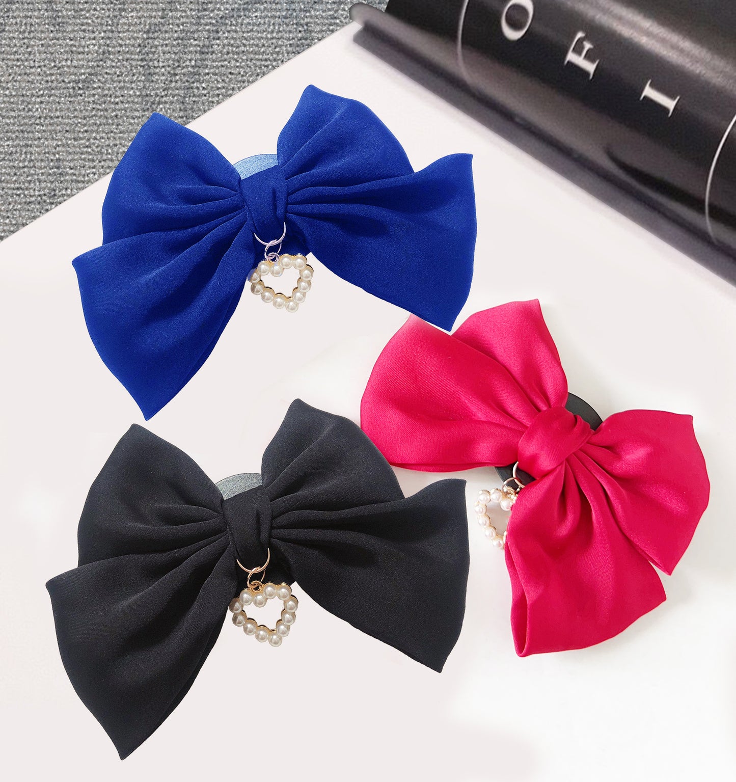 Universal Cute Bow Cellphone Grip Pop Socket for Cell Phone(Black)