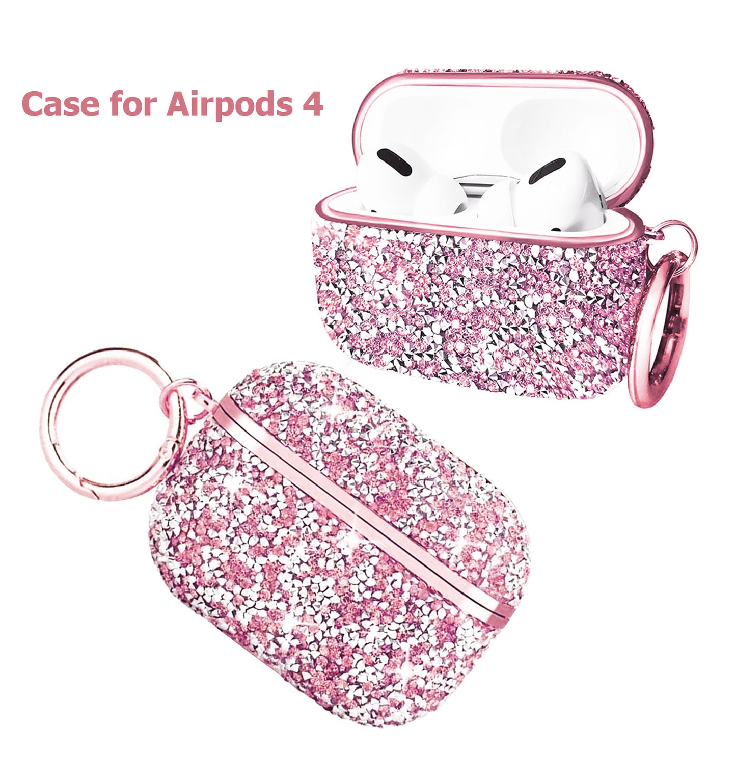 Sparkling Glitter Case for Airpods Series (Glitter Pink)