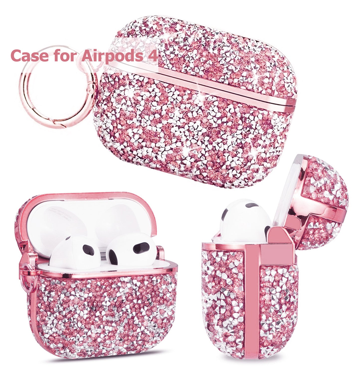 Sparkling Glitter Case for Airpods Series (Glitter Pink)