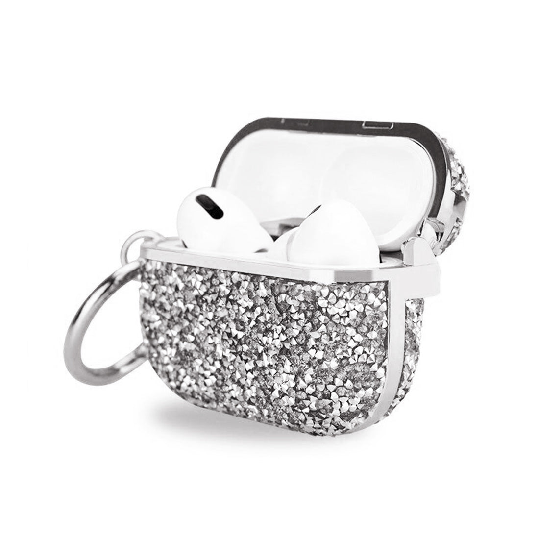 Sparkling Glitter Case for Airpods Series (Silver)