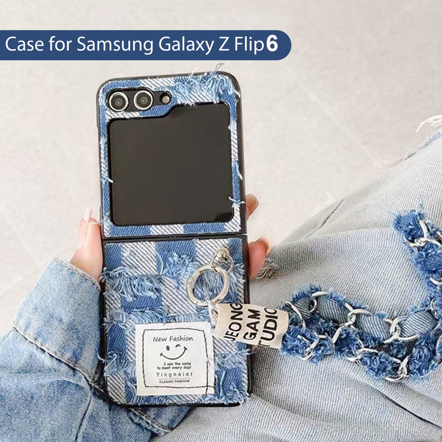 Denim Case for Samsung Galaxy Z Flip 6 Case
