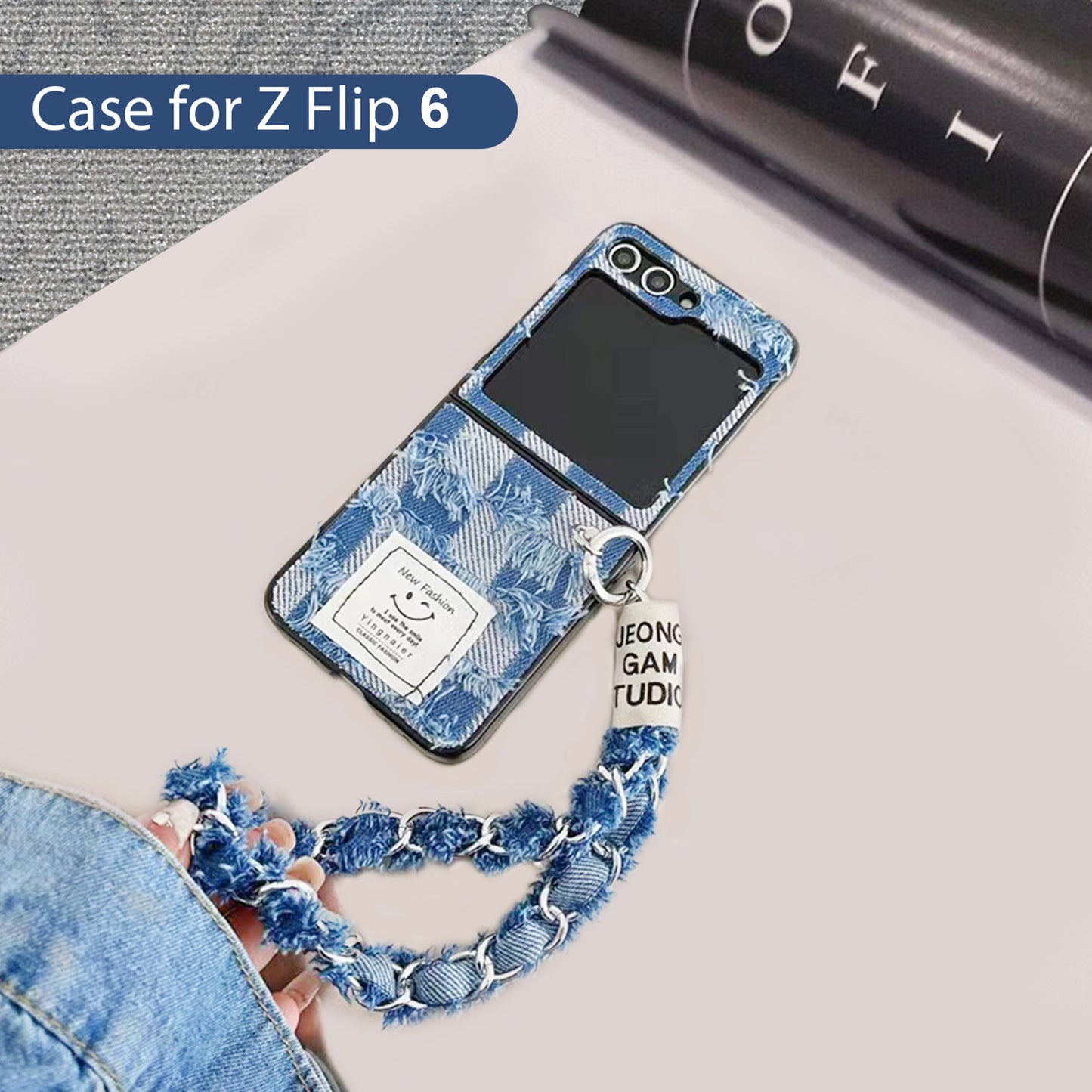 Denim Case for Samsung Galaxy Z Flip 6 Case